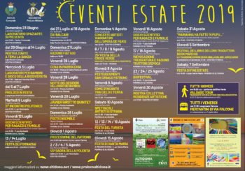 CALENDARIO EVENTI ESTIVI 2019